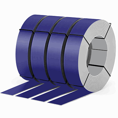 Штрипс лента стальная 0.45мм полиэстер RAL 5002 Синий Ультрамарин ширина 113-1250мм