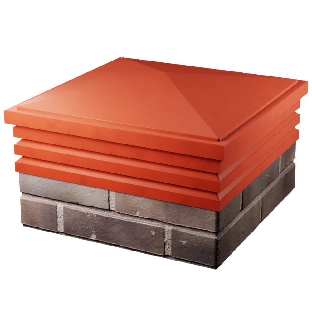 Колпак Бона Красный с посадкой 2х2 кирпича (513х513мм) фото 4