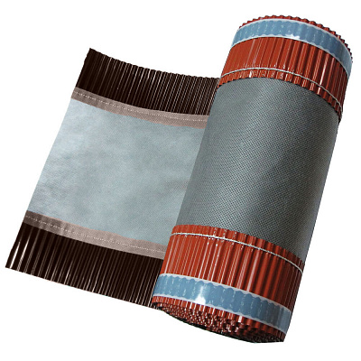 Аэроэлемент конька кровли Ventakrov LUX коричневый