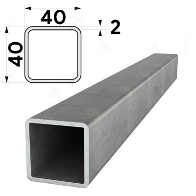Труба профильная 40х40х2мм длина 6 метров