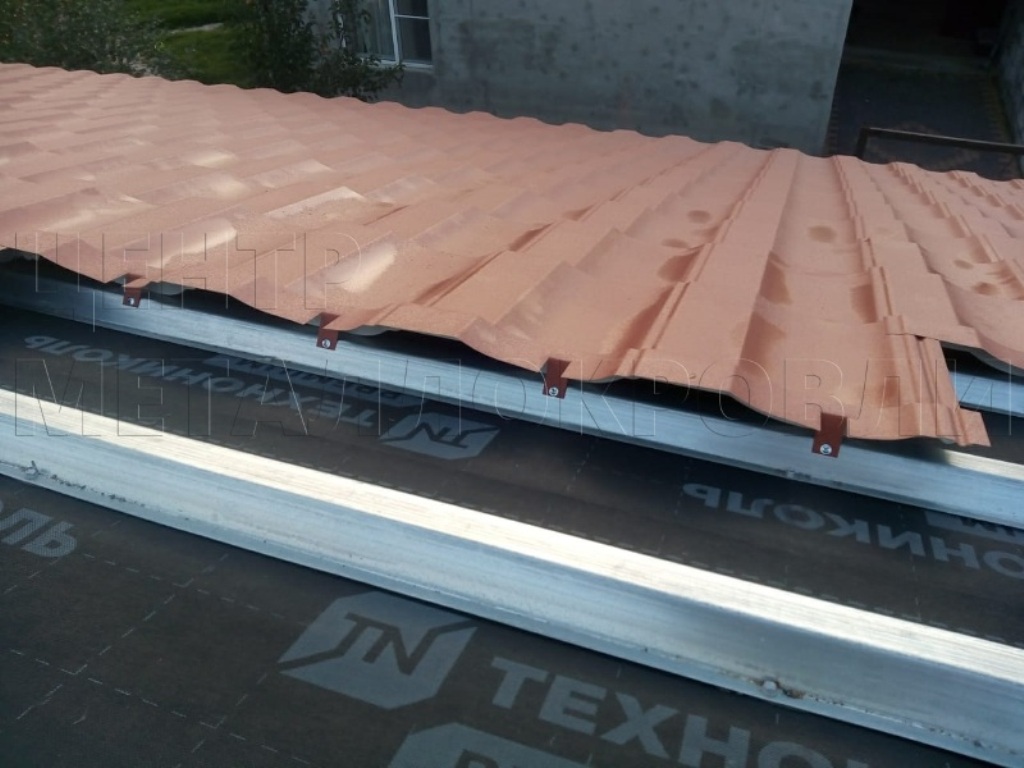Металлочерепица Геркулес 8004 терракотовый Стальной Бархат от Центра Металлокровли в Томске