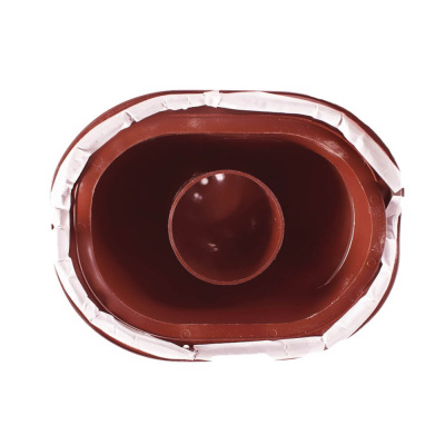 Труба вентиляционная VIOTTO d110мм h550мм для мягкой кровли RAL3005 красное вино утепленная вид снизу