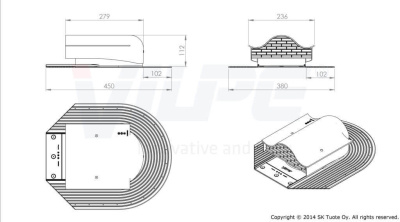 780132 Кровельный вентиль HUOPA -KTV (черный) чертеж