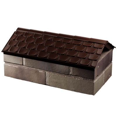 Парапет Elbrus Коричневый на 1 кирпич 255мм фото 3